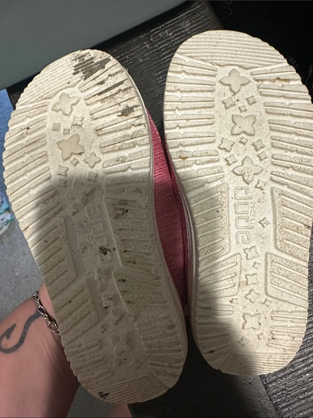 Hey Dude Kids Pink Slip-On Moccasins